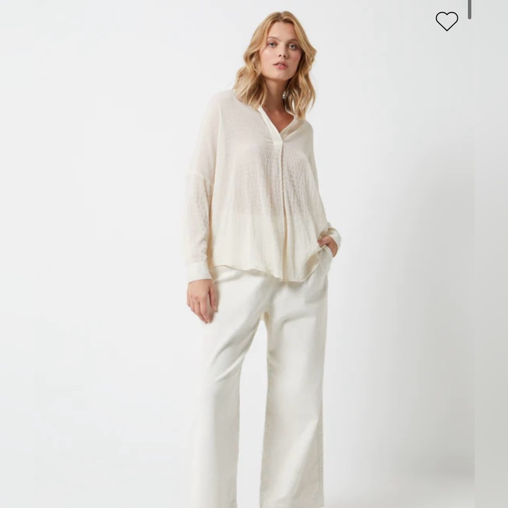 French Connection Rhodes Textured Drape Shirt - Picture 3 of 9